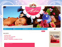 Tablet Screenshot of alohanailsalon.com